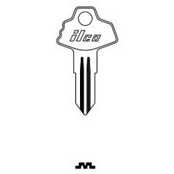 Kaba Ilco S900 NP A14 | Cylinder Lock Key Blank, Brass, Nickel Plated, 14 Price Group, For Lagard