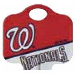 Kaba Ilco SC1-MLB-NATIONALS A46 | Decorative Key Blank, MLB Team Key, Schlage, Nationals Logo, SC1 Keyway, 46 Price Group