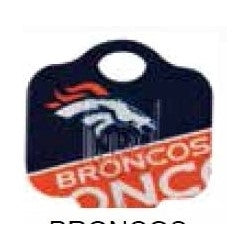 Kaba Ilco SC1-NFL-BRONCOS A46 | Decorative Key Blank, NFL Team Key, Schlage, Broncos Logo, SC1 Keyway, 46 Price Group