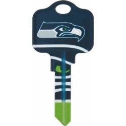 Kaba Ilco SC1-NFL-SEAHAWKS A46 | Decorative Key Blank, NFL Team Key, Schlage, Seahawks Logo, SC1 Keyway, 46 Price Group