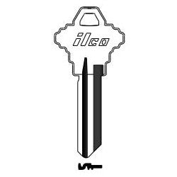 Kaba Ilco SC1400 NS A53 | Cylinder Lock Key Blank, 6-Pin, Natural Nickel Silver, 12 Price Group, For Schlage