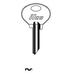 Kaba Ilco SM1 NP A22 | Vehicle Key Blank, Brass, Nickel Plated, 23 Price Group, For Citroen