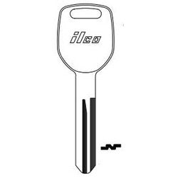Kaba Ilco SUB1 NP A05 | Vehicle Key Blank, Brass, Nickel Plated, 5 Price Group, For Subaru