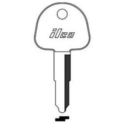 Kaba Ilco SUZ11 NP A04 | Vehicle Key Blank, Brass, Nickel Plated, 4 Price Group, For Suzuki Motorcycle