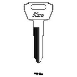 Kaba Ilco SUZ12 NP A07 | Vehicle Key Blank, Brass, Nickel Plated, 7 Price Group, For Suzuki Motorcycle