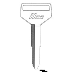 Kaba Ilco TR33 NP A03 | Vehicle Key Blank, Brass, Nickel Plated, 3 Price Group, For Hino, Toyota
