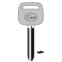 Kaba Ilco TR47-PC-BLUE NP A09 | Vehicle Key Blank, Blue Plastic Head, Brass, Nickel Plated, 9 Price Group, For Toyota
