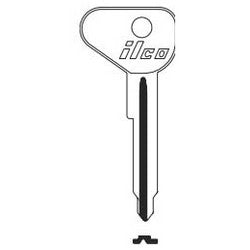 Kaba Ilco V27 NP A07 | Vehicle Key Blank, Brass, Nickel Plated, 7 Price Group, For Volkswagen