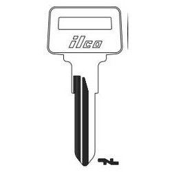 Kaba Ilco VL6 NP A03 | Vehicle Key Blank, Natural Brass, 3 Price Group, For Volvo