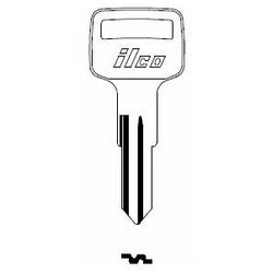 Kaba Ilco VO73S NP A04 | Vehicle Key Blank, Brass, Nickel Plated, 4 Price Group, For Volvo