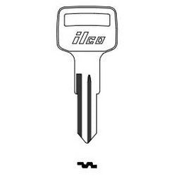 Kaba Ilco VR61S NP A20 | Vehicle Key Blank, Brass, Nickel Plated, 20 Price Group, For Peugeot, Renault, Vesper