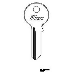 Kaba Ilco VR91 NP A02 | Cylinder Lock Key Blank, Brass, Nickel Plated, 2 Price Group, For Viro