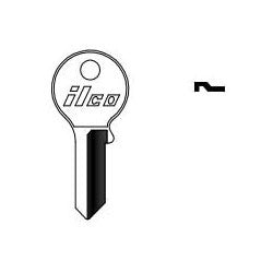 Kaba Ilco VR91BR NP A12 | Cylinder Lock Key Blank, Brass, Nickel Plated, 12 Price Group, For Viro