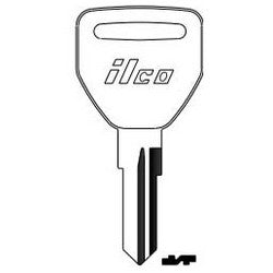 Kaba Ilco WB3 NP A13 | Vehicle Key Blank, Brass, Nickel Plated, 13 Price Group, For Ford