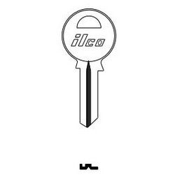 Kaba Ilco X1054GD BR A20 | Cylinder Lock Key Blank, Natural Brass, 20 Price Group, For Ilco