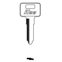 Kaba Ilco X258 NP A07 | Vehicle Key Blank, Brass, Nickel Plated, 7 Price Group, For Kawasaki
