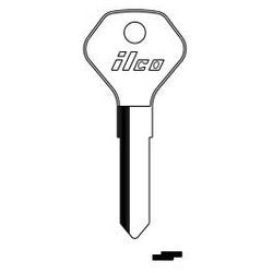 Kaba Ilco X91 NP A14 | Vehicle Key Blank, Brass, Nickel Plated, 14 Price Group, For Kawasaki