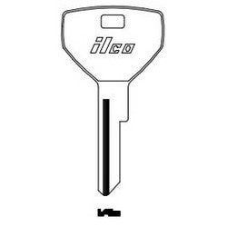 Kaba Ilco Y153-NP NP A36 | Vehicle Key Blank, Brass, Nickel Plated, 34 Price Group, For Chrysler