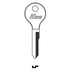 Kaba Ilco Y61 NP A18 | Vehicle Key Blank, Brass, Nickel Plated, 18 Price Group, For Moped