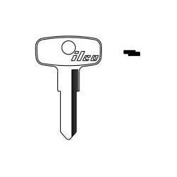 Kaba Ilco YH40 NP A12 | Vehicle Key Blank, Brass, Nickel Plated, 12 Price Group, For Yamaha, Bombardier, Can-Am, Kawasaki, Polaris