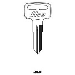 Kaba Ilco YM56 NP A12 | Vehicle Key Blank, Brass, Nickel Plated, 12 Price Group, For Yamaha