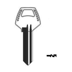Kaba Ilco Z1-59C2-6 NS A31 | Key Blank, Look-Alike, 6-Pin, C2, Natural Nickel Silver, 6 Price Group, For Corbin/Russwin