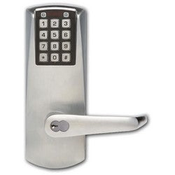 Kaba P2066B-LL-626-41 | Electronic Pushbutton Lock, Heavy Duty, Best Equivalent 6 or 7-Pin, Lever Long, American Steel Mortise, Satin Chrome