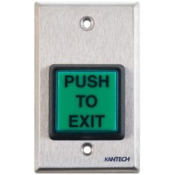 Kantech Systems PB-EXIT | Push Button Exit Control, Large Green Button
