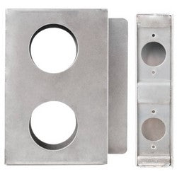 Keedex Inc K-BXDBL | Weldable Box, 2-1/8" Cylindrical, 2-3/8" Backset, 14 Gauge Steel, 3-1/2" Center To Center