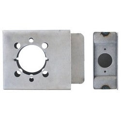Keedex Inc K-BXRHO | Weldable Box, Cylindrical, 4-3/4" Width X 1-3/4" Depth X 4-1/8" Height, 14 Gauge Steel, For Schlage Series