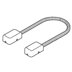 Keedex Inc K-DLB24 | Armored Door Loop, 1/4" X 24" Flexible Conduit, Duranodic, Powder Coated Finish