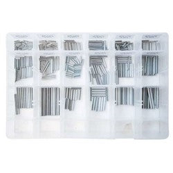 Keedex Inc K-RP | Roll Pin Kit, Zinc Plated, Includes 480 Pin, 18 Compartment Plastic Box