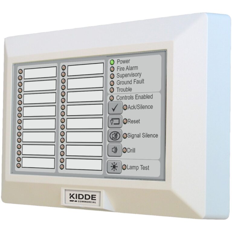 Kidde Commercial K-RLED-C-2 | Remote Annunciator LED with Common Controls, White