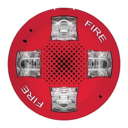 Kidde Commercial EGCSVRF | Ceiling Speaker/Strobe, Red, Fire