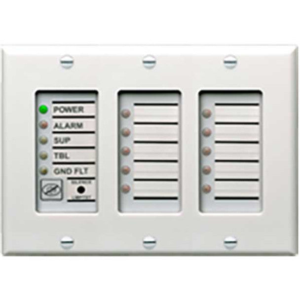 Kidde Commercial FSAT3 | Remote Annunciator Wall Plate, THree Gang, White