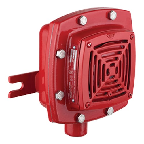 Kidde Commercial 889D-AW | AdaptaHorn Grille Type Hazardous Location Horn, Red, 20-24V DC, 0.16A