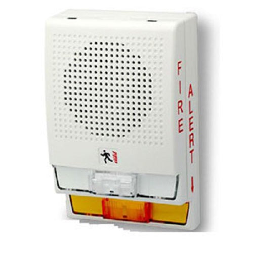 Kidde Commercial G4ERA-A | G4 Wall EC Strobe, Red, "ALERT" Marking, Amber Lens