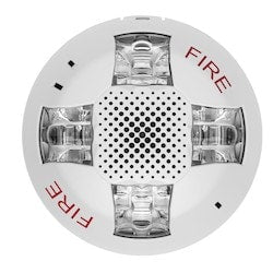 Kidde Commercial EGCSVWF | Ceiling Speaker/Strobe, White, Fire