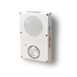 Kidde Commercial WG4WF-HVMC | Genesis WG4 Series 24VDC Horn Strobe, FIRE Marking, Clear Lens, White