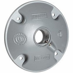 Killark VJH-2 | Hub Cover, 3/4" x 1", with Mounting Screws
