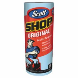 Kimberly-Clark 412-75130 | Scott Shop Towels, Blue, 55 Per Roll