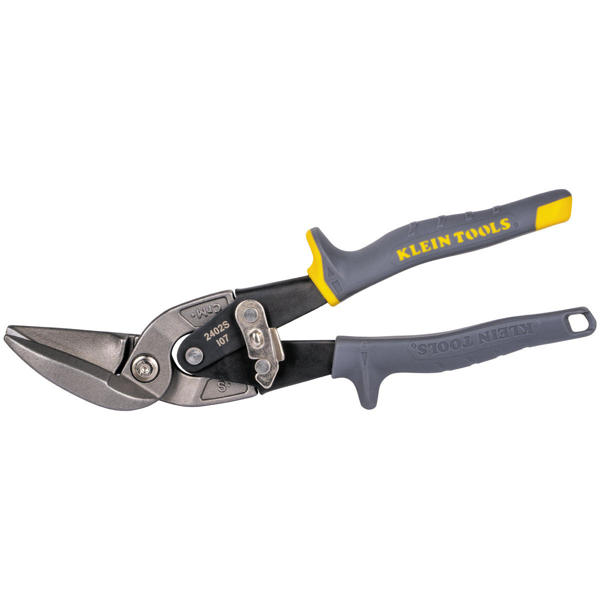 Klein Tools 2402S | Offset Straight-Cutting Aviation Snips