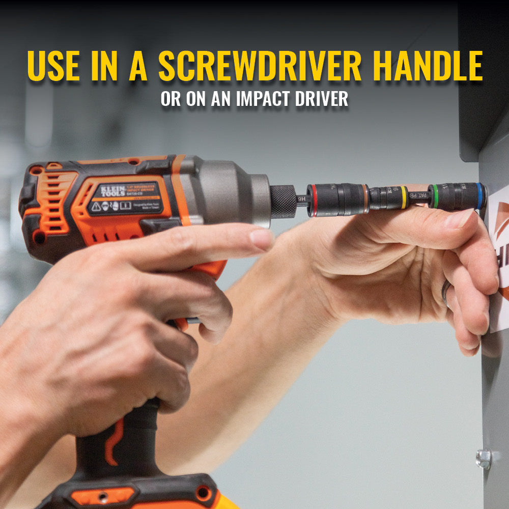 Klein Tools 32900 | 7-in-1 Impact Flip Socket with Handle