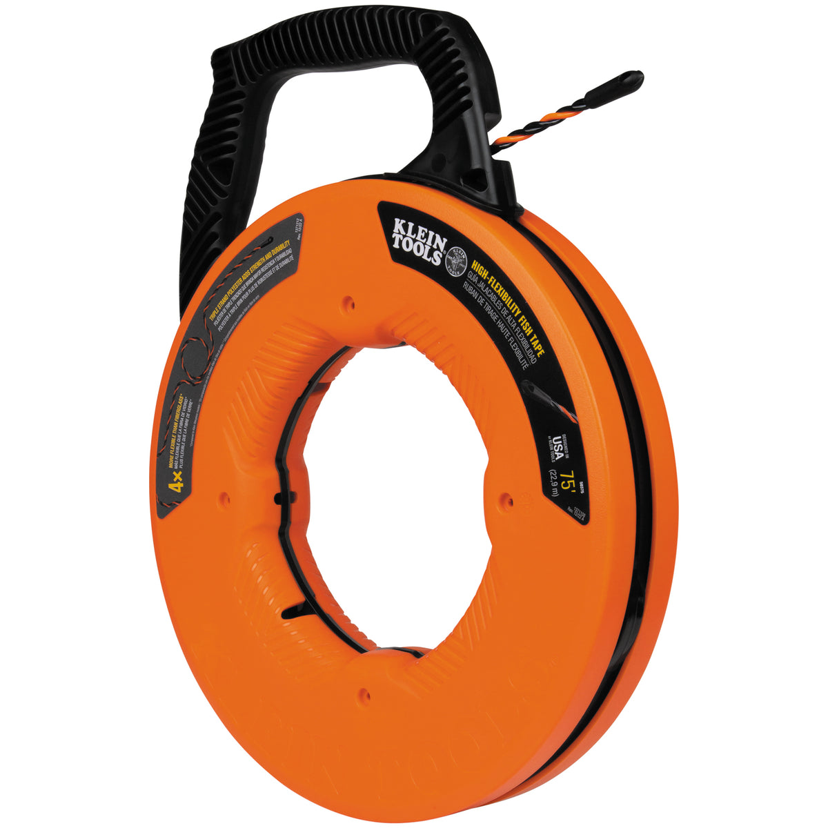 Klein Tools 50375 | High Flex Polyester Fish Tape, 75-Foot