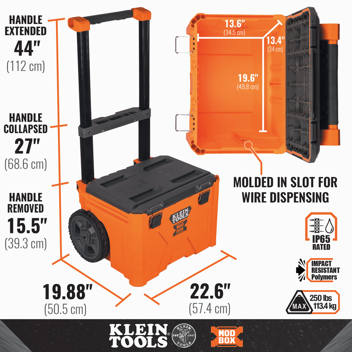Klein Tools 54802MB | MODbox Rolling Toolbox