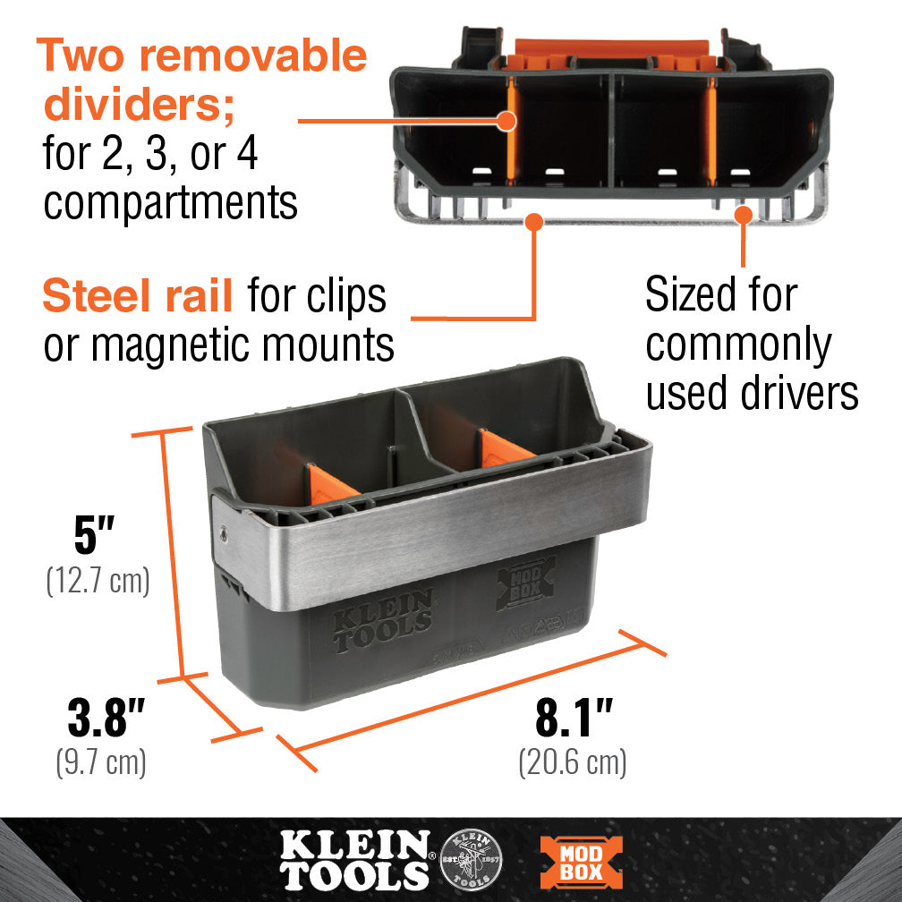 Klein Tools 54814MB | MODbox Tool Carrier Rail Attachment