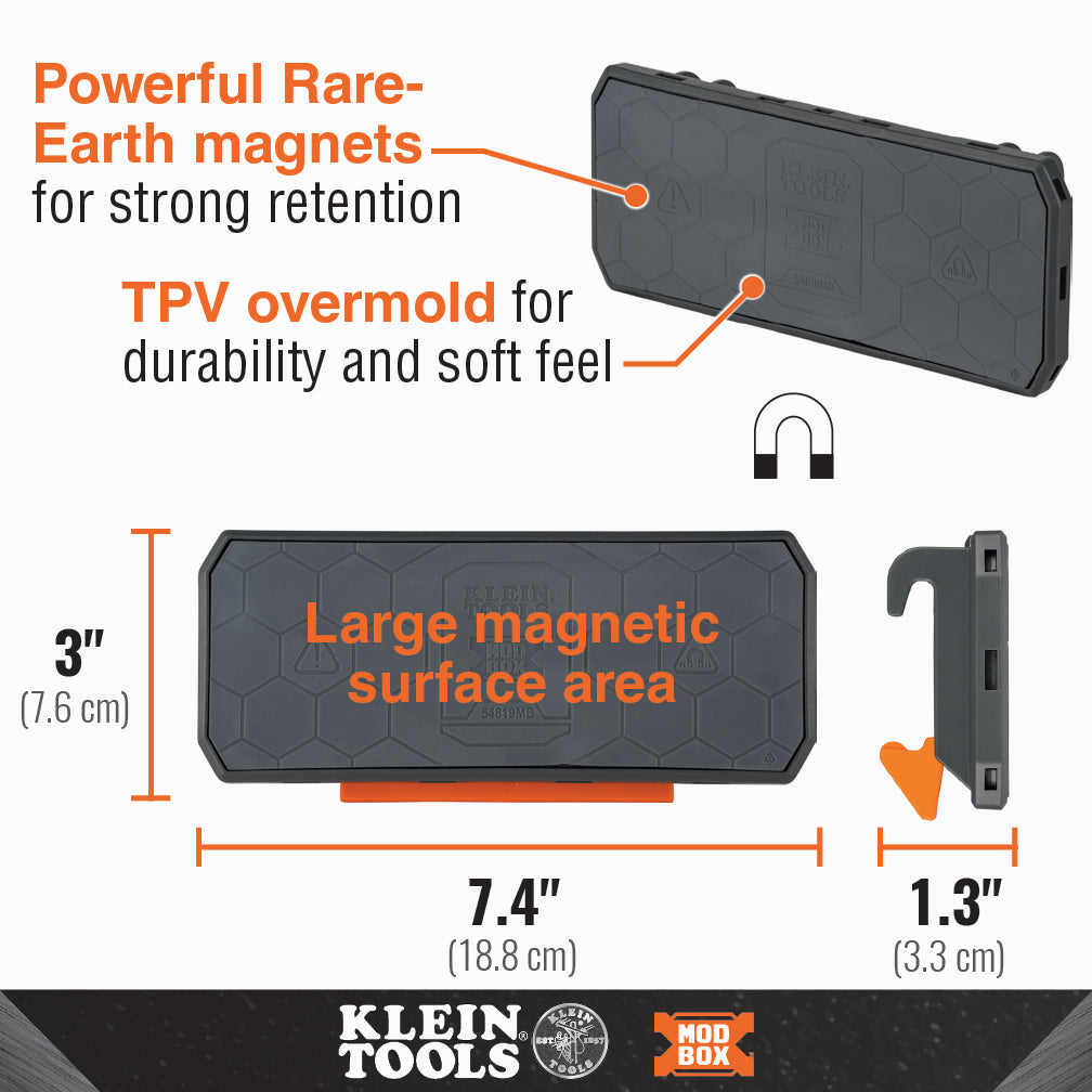 Klein Tools 54819MB | MODbox Magnetic Strip Rail Attachment