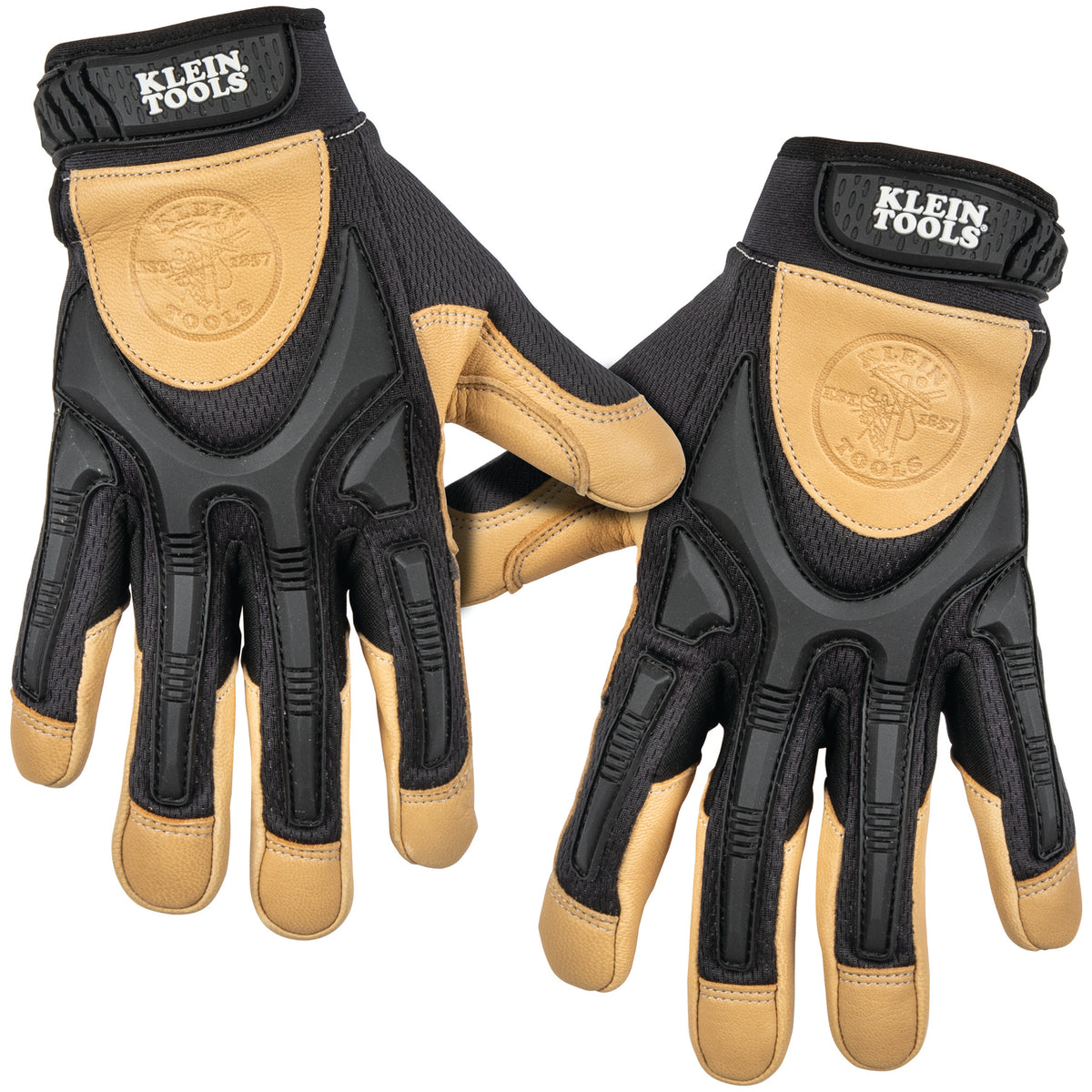 Klein Tools 60189 | Leather Work Gloves, X-Large, Pair