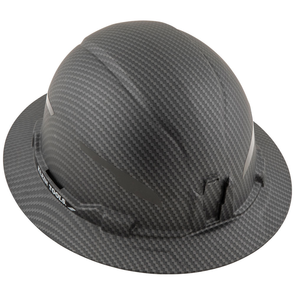 Klein Tools 60345 | Hard Hat, Premium KARBN Pattern, Non-Vented Full Brim, Class E