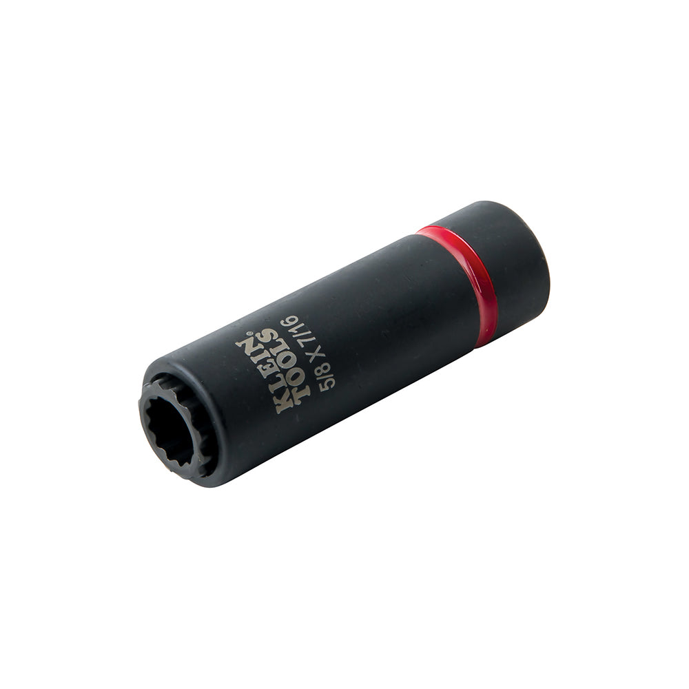 Klein Tools 66012 | 2-in-1 Impact Socket, 12-Point, 5/8 and 7/16-Inch